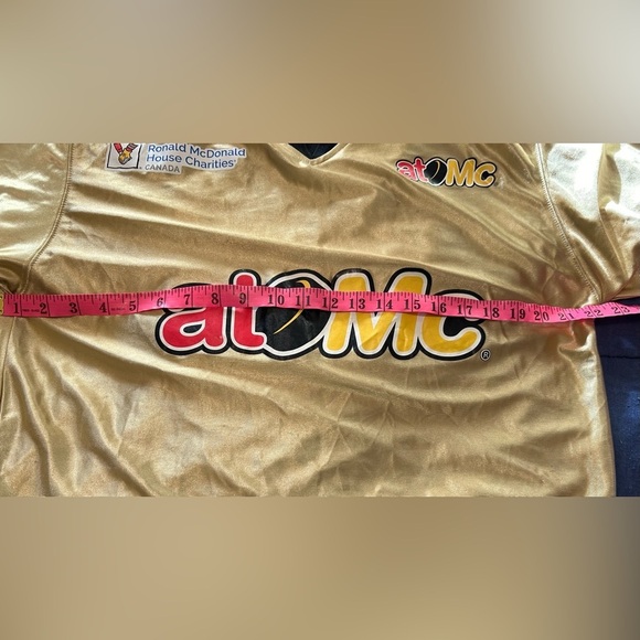 Gold McDonald’s hockey jersey youth XL or ladies small - Picture 4 of 5